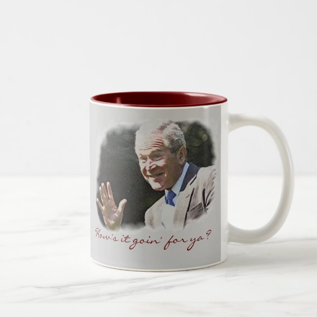 George W. Bush Two-Tone Coffee Mug (Right)