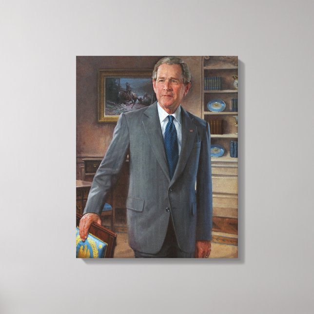 GEORGE WALKER BUSH by John Howard Sanden Canvas Print (Front)