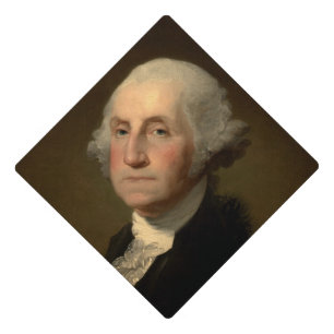 George Washington 1st American President by Stuart Graduation Cap Topper