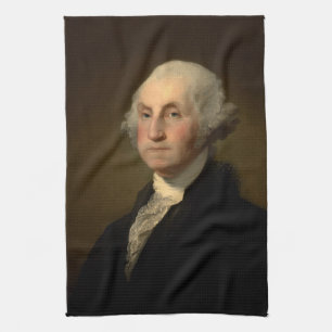 George Washington 1st American President by Stuart Kitchen Towel