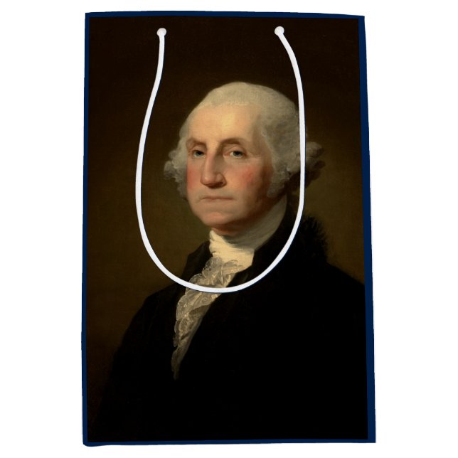 George Washington 1st American President by Stuart Medium Gift Bag (Front)