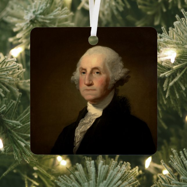 George Washington 1st American President by Stuart Metal Ornament (Insitu)