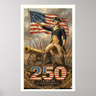 George Washington: 250 Years of Independence Comme Poster