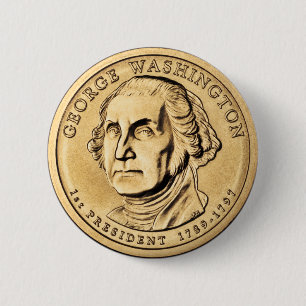 George Washington 2 Inch Round Button