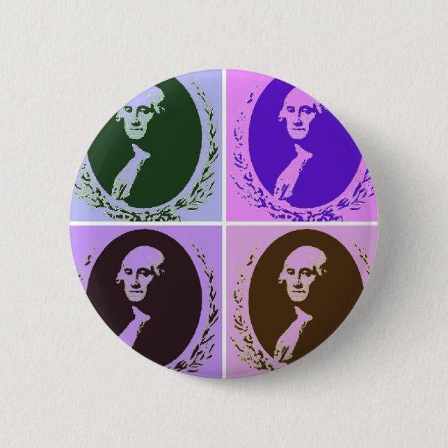 George Washington 2 Inch Round Button (Front)