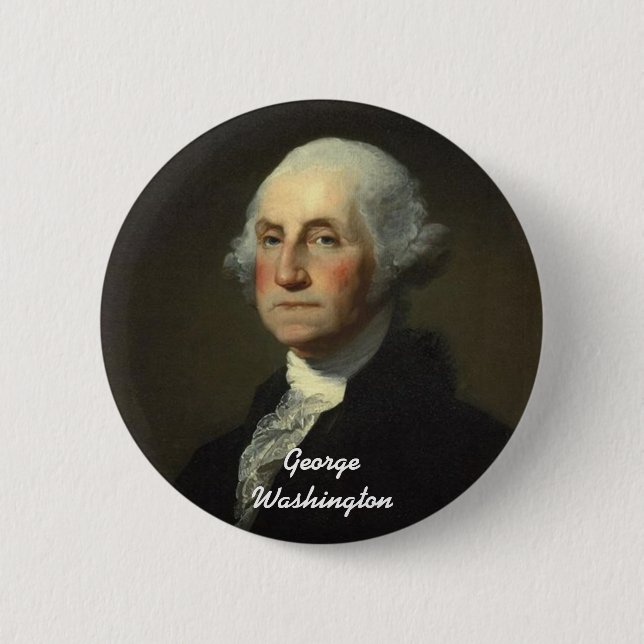 George Washington 2 Inch Round Button (Front)