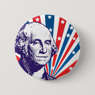 George Washington 2 Inch Round Button