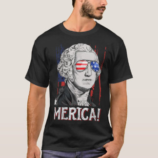 George Washington 4th Of July Merica Men Women Ame T-Shirt