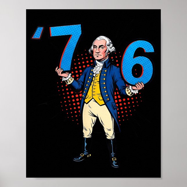George Washington 76 Yeeted Six Seven Poster (Front)