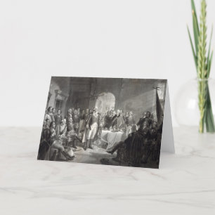 George Washington and His Generals greeting card