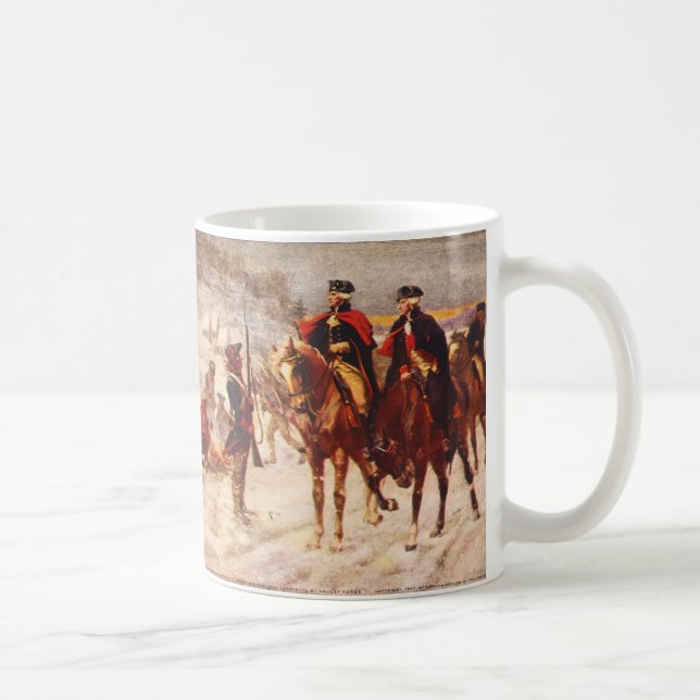 George Washington and Lafayette at Valley Forge Coffee Mug (Right)