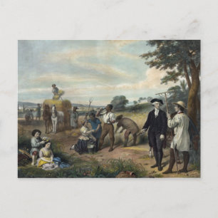 George Washington as a Farmer postcard