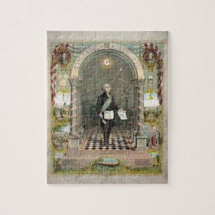 George Washington as a Freemason Jigsaw Puzzle
