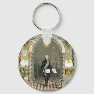 George Washington as a Freemason Keychain