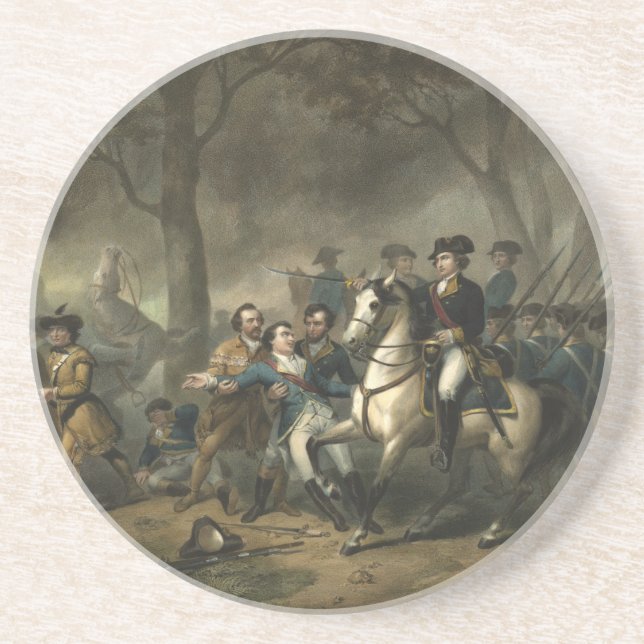 George Washington as a Soldier coaster (Front)