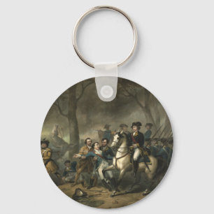George Washington as a Soldier keychain