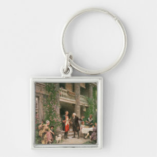 George Washington at Bartram's Garden Keychain