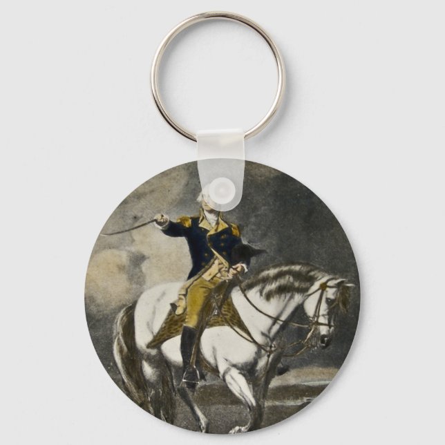 George Washington at Trenton Keychain (Front)