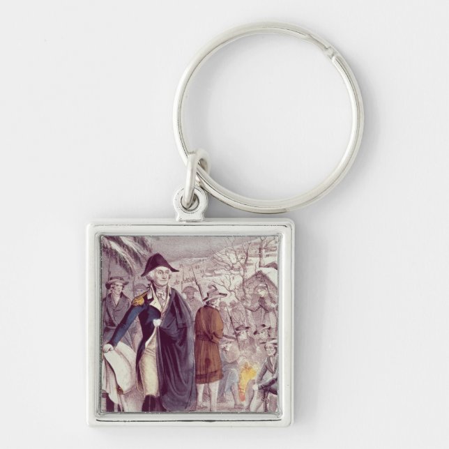 George Washington at Valley Forge Keychain (Front)