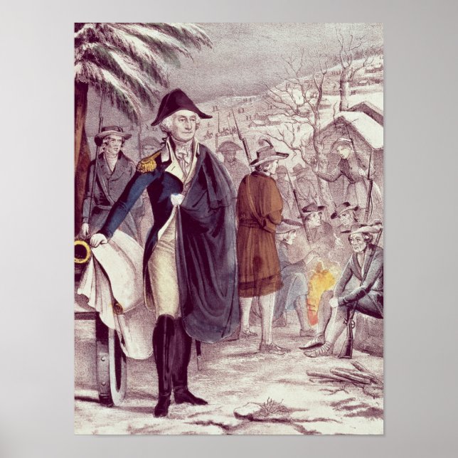 George Washington at Valley Forge Poster (Front)