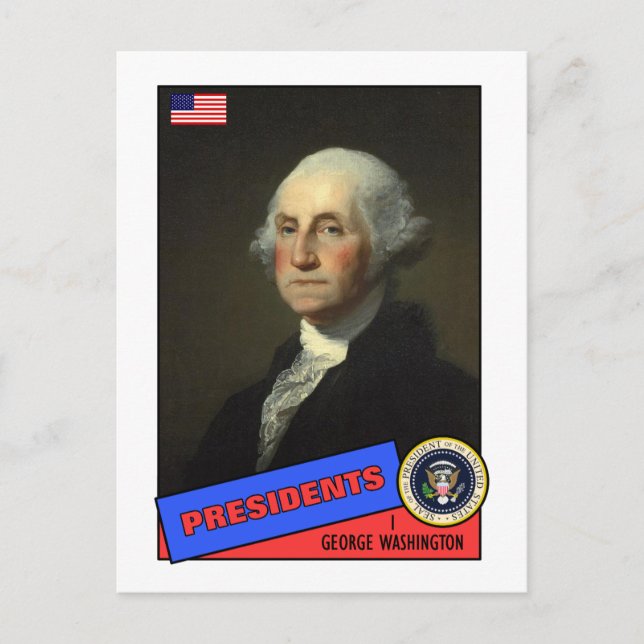 George Washington Baseball Card (Front)