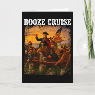 George Washington Booze Cruise Red Cups 1 Card