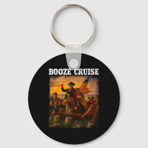 George Washington Booze Cruise Red Cups 1 Keychain