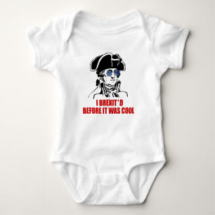 George Washington Brexit 1776 EU Flag Sunglasses Baby Bodysuit