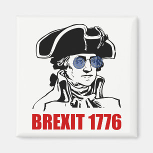 George Washington Brexit 1776 EU Flag Sunglasses Magnet