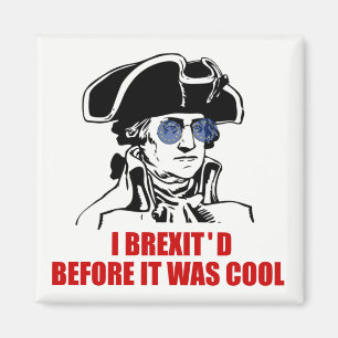 George Washington Brexit 1776 EU Flag Sunglasses Magnet