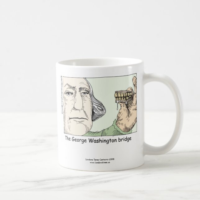 George Washington Bridge Funny Coffee Mug (Right)