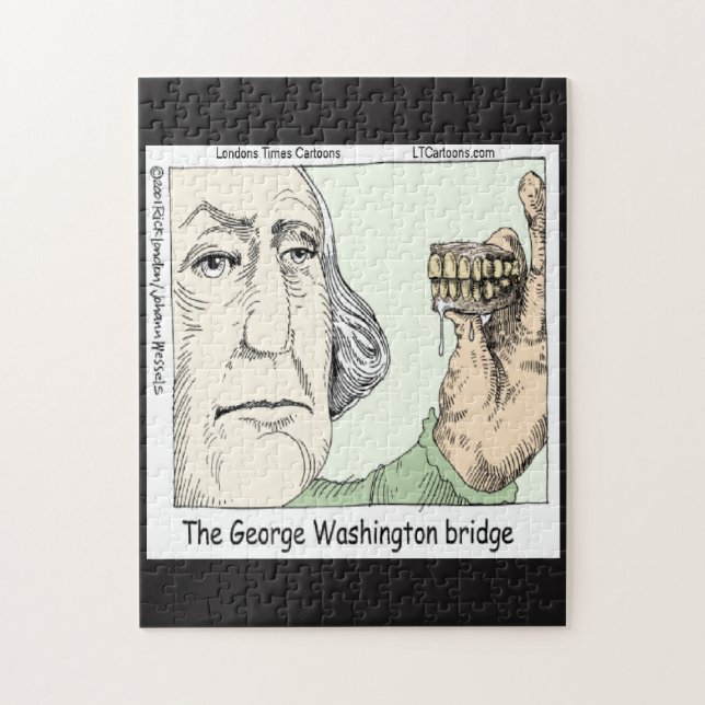 George Washington Bridge Funny Jigsaw Puzzle (Vertical)