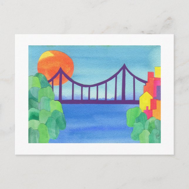 George Washington Bridge Postcard (Front)