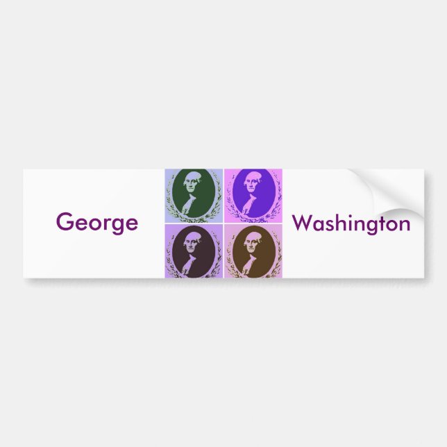 George Washington Bumper Sticker (Front)