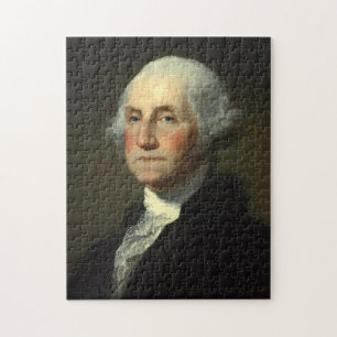 George Washington by Gilbert Stuart - Circa 1800 Jigsaw Puzzle