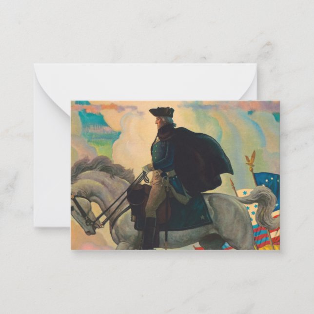 George Washington by Newell Convers Wyeth Card (Front)