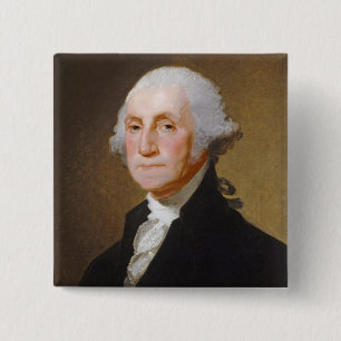 George Washington, c.1821 (oil on canvas) 2 Inch Square Button