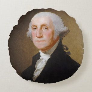 George Washington, c.1821 (oil on canvas) Round Pillow