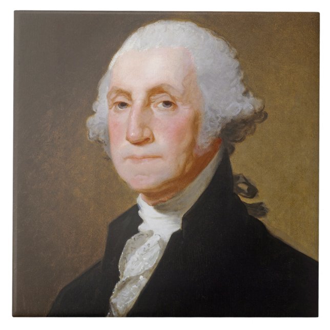 George Washington, c.1821 (oil on canvas) Tile (Front)