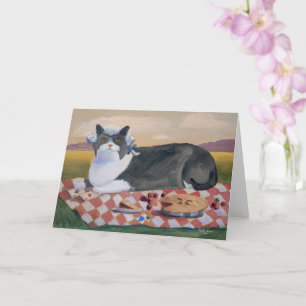 George Washington Cherrie Pie Cat Card