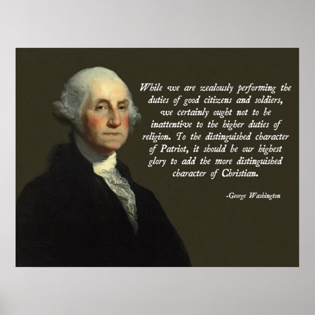 George Washington Christian Poster (Front)