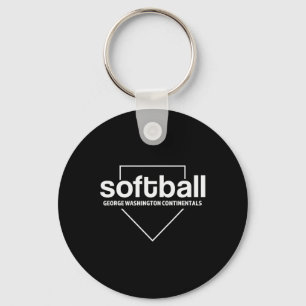George Washington Continentals Softll Home Plate Keychain