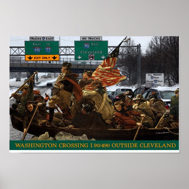 George Washington Crossing I-490 Poster (Front)