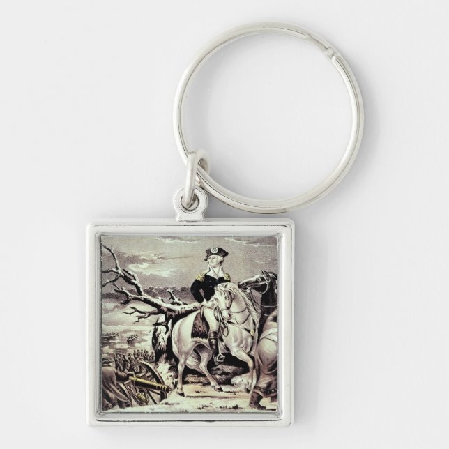 George Washington crossing the Delaware Keychain (Front)
