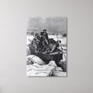 George Washington crossing the Delaware River Canvas Print