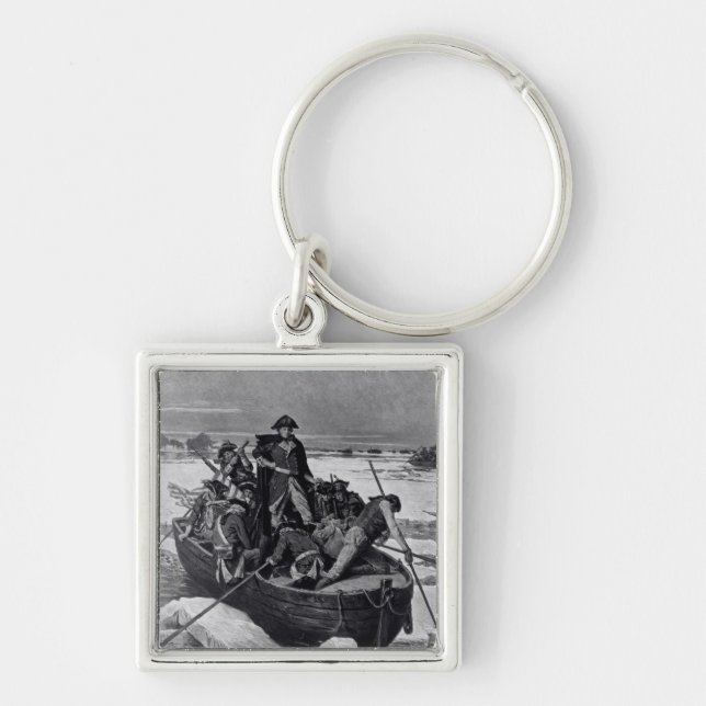 George Washington crossing the Delaware River Keychain (Front)