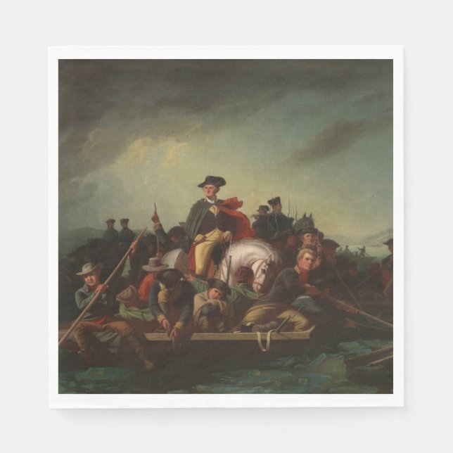 George Washington Crossing the Delaware River Napkin (Front)