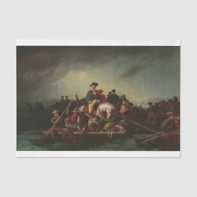 George Washington Crossing the Delaware River Tissue Paper (Front)