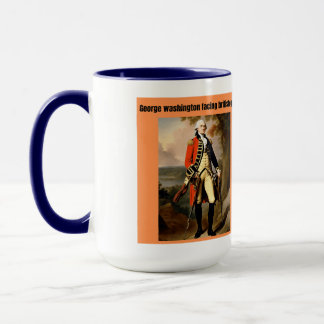 george Washington facing british generals Mug