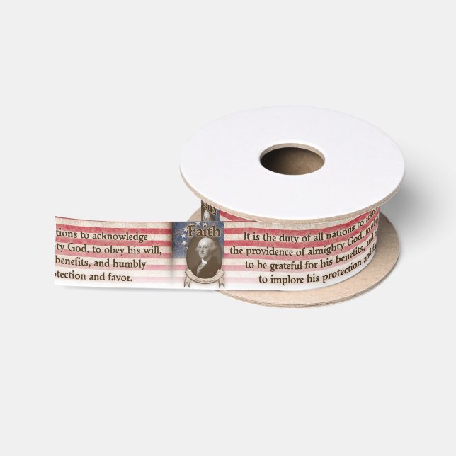 George Washington - Faith Satin Ribbon (Spool)